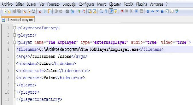 playercorefactory xml for vlc